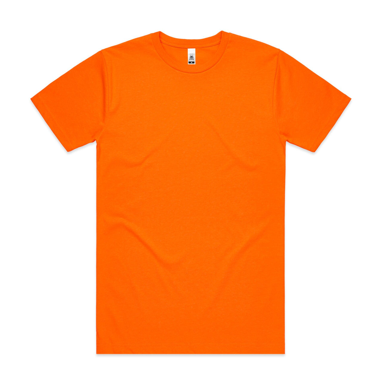 AS COLOUR - 5050F BLOCK TEE Safety Orange SML
