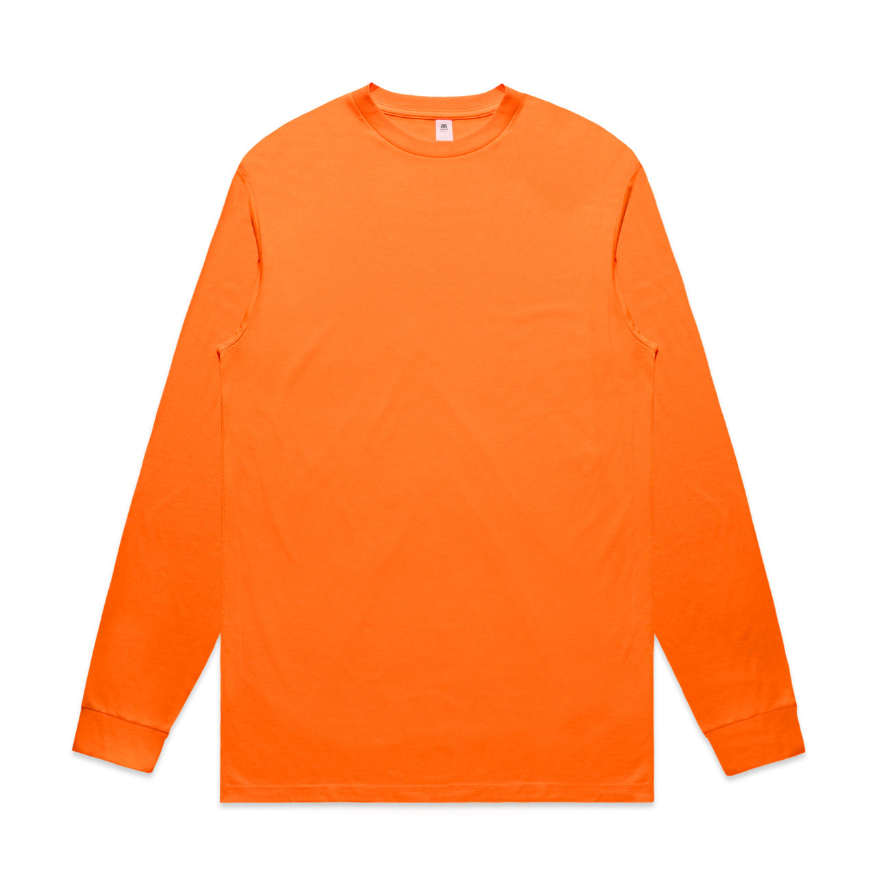 AS COLOUR - 5054F BLOCK LS TEE Safety Orange SML