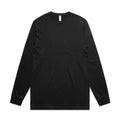AS COLOUR - 5054 BLOCK LS TEE Black SML