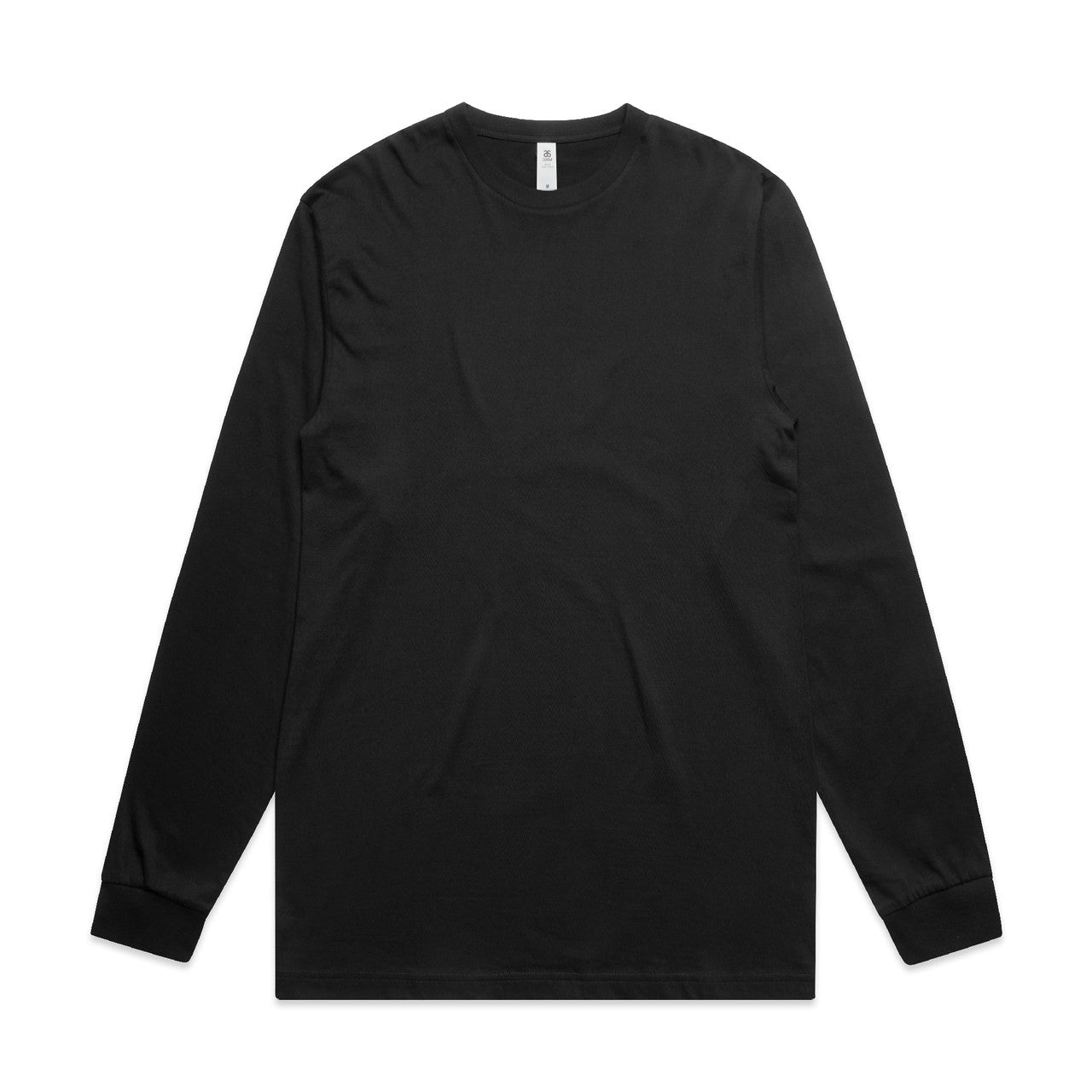 AS COLOUR - 5054 BLOCK LS TEE Black SML