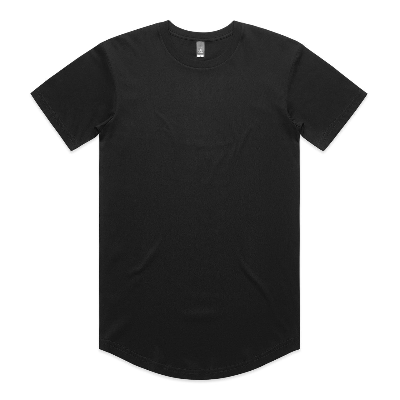AS COLOUR - 5076 STAPLE CURVE TEE Black SML