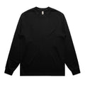 AS COLOUR - 5081 HEAVY LS TEE Black SML