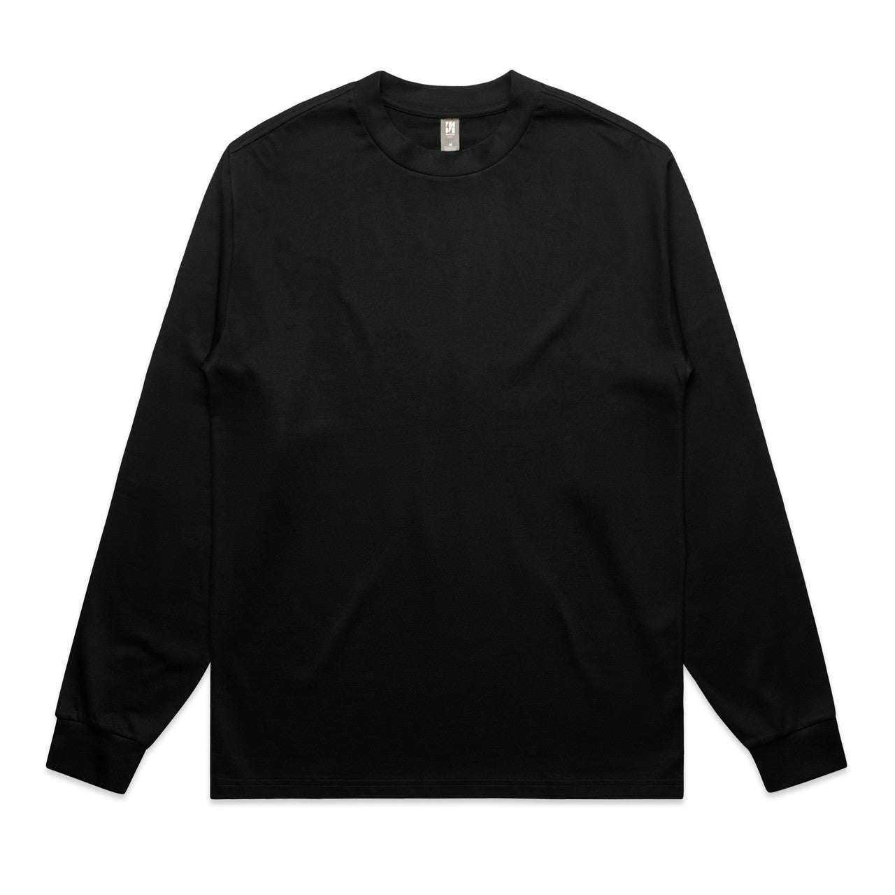 AS COLOUR - 5081 HEAVY LS TEE Black SML