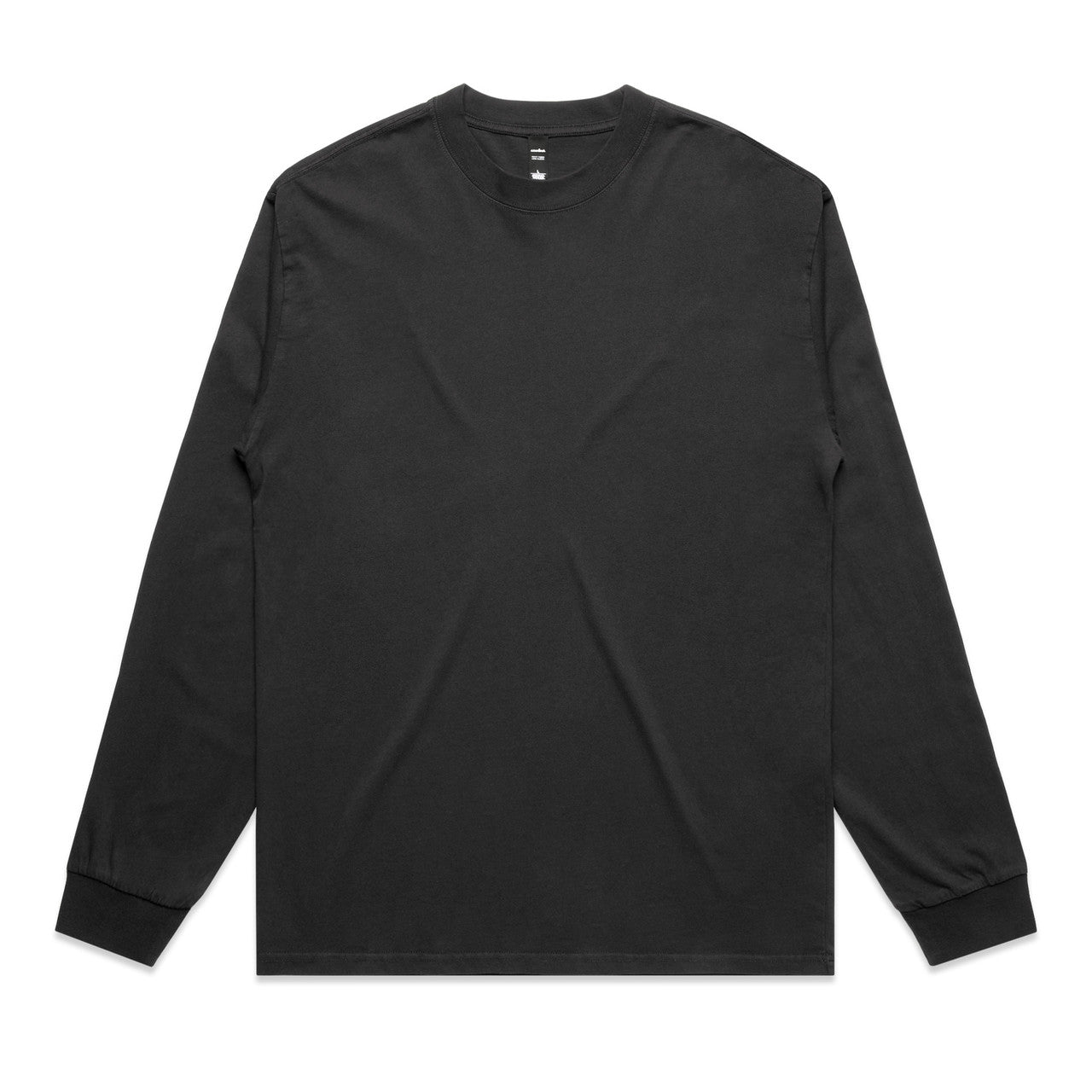 AS COLOUR - 5083 HEAVY FADED LS TEE Faded Black SML