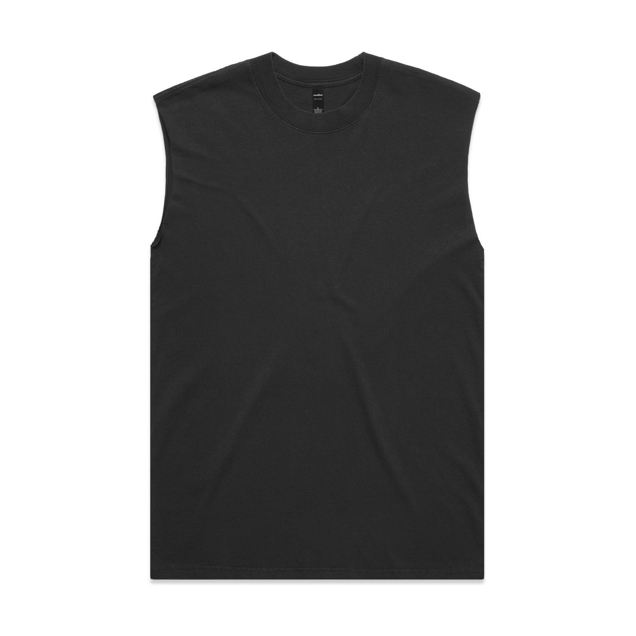 AS COLOUR - 5084 HEAVY FADED TANK Faded Black SML
