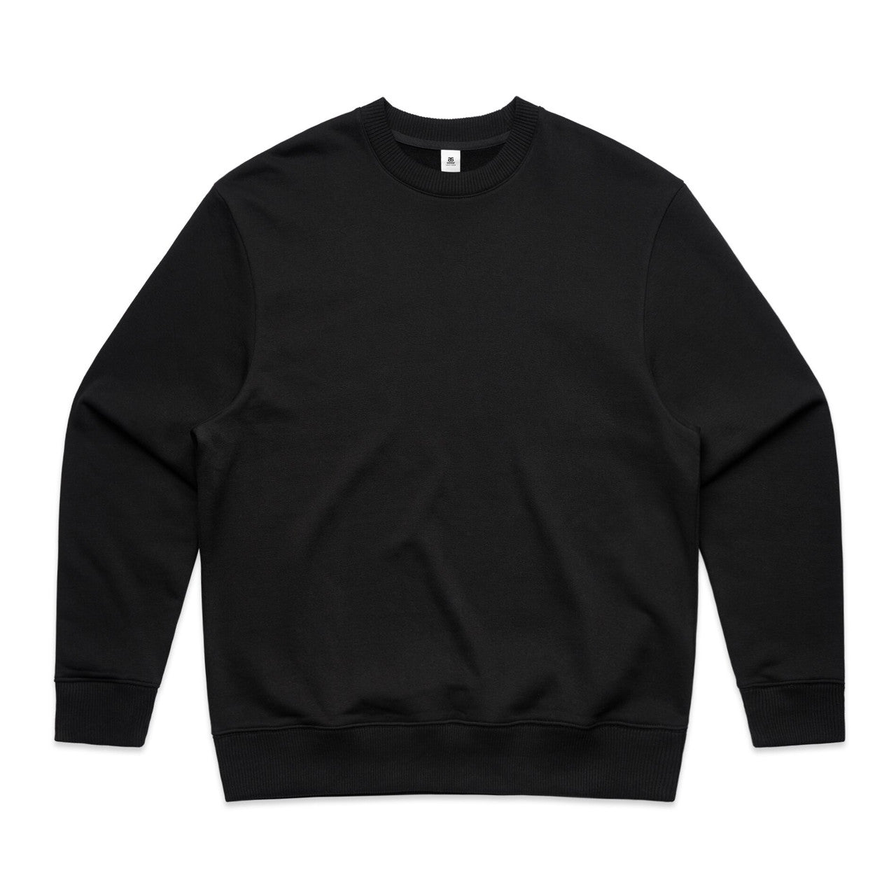 AS COLOUR - 5145 HEAVY CREW Black XSM
