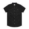 AS COLOUR - 5407 OXFORD SHORT SLEEVE SHIRT Black SML