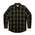 AS COLOUR - 5417 CHECK SHIRT Army/Black SML