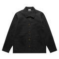 AS COLOUR - 5524 CANVAS CHORE JACKET Black XSM