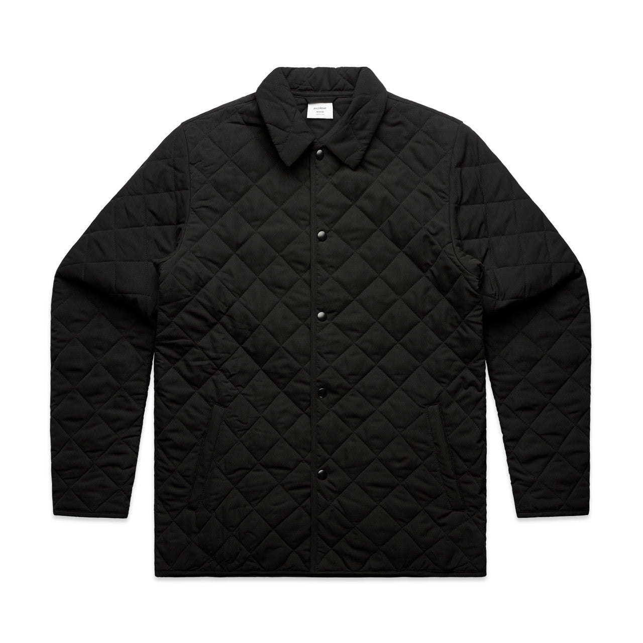 AS COLOUR - 5525 QUILTED JACKET Black SML