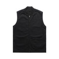 AS COLOUR - 5528 CANVAS HEAVY VEST Black SML