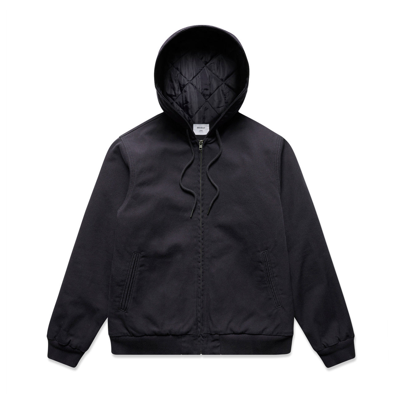 AS COLOUR - 5532 CANVAS BOMBER HOOD JACKET