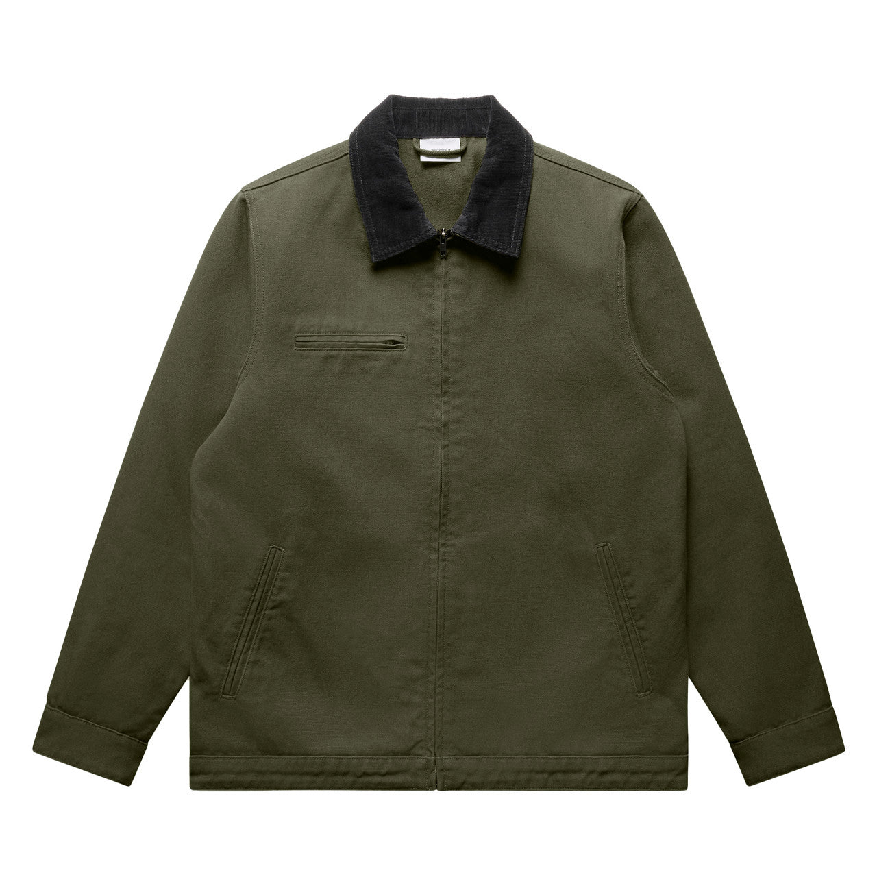 AS COLOUR - 5533 CANVAS CORD COLLAR JACKET Army XSM