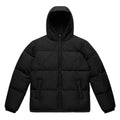 AS COLOUR - 5590 HOODED PUFFER JACKET Black SML