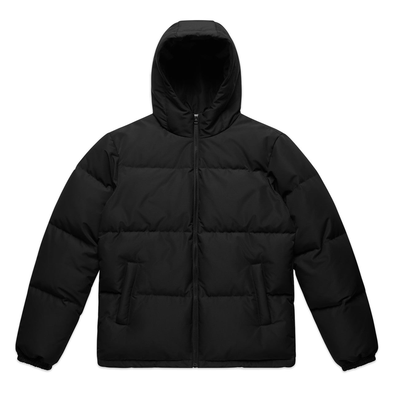 AS COLOUR - 5590 HOODED PUFFER JACKET Black SML