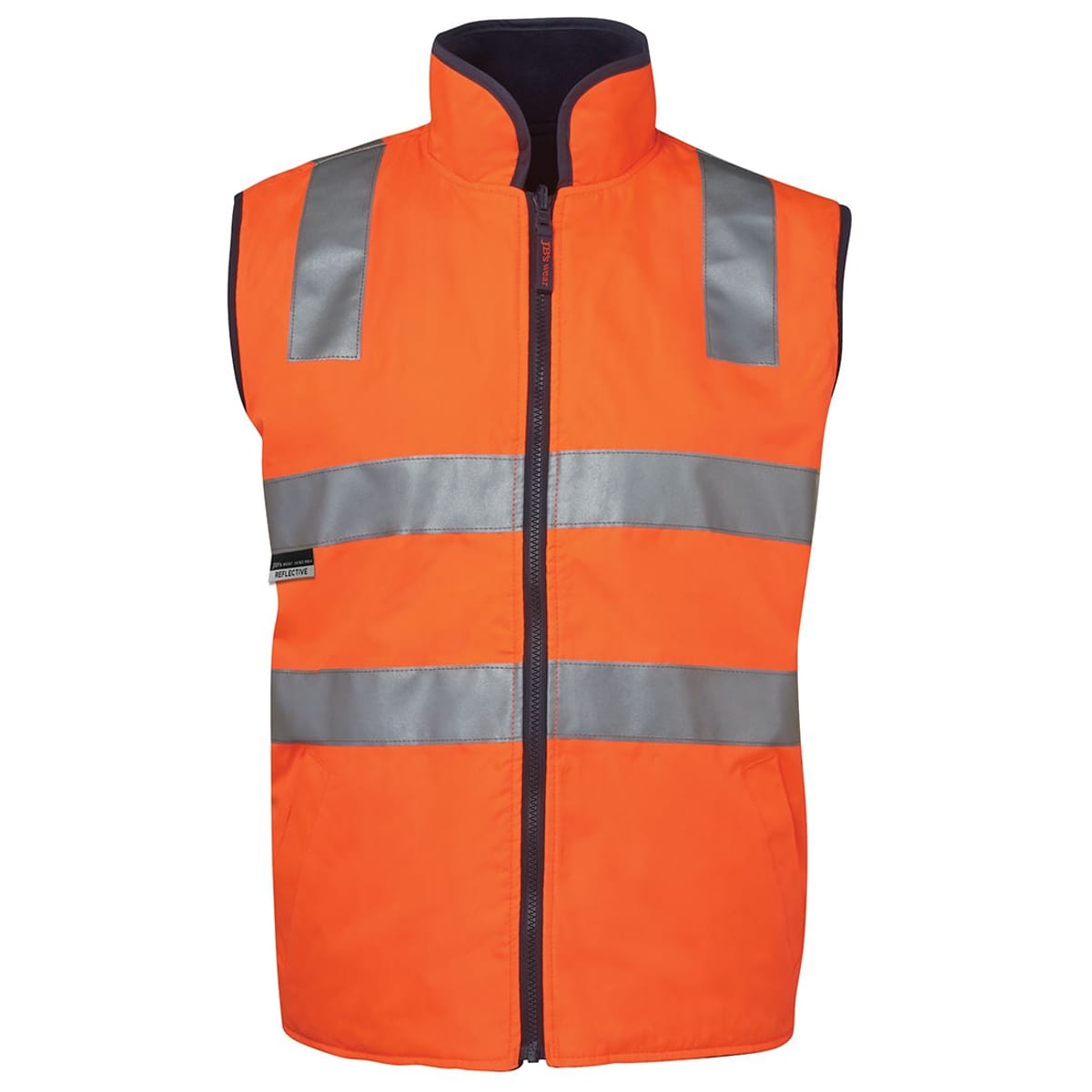 JBs Wear 6D4RV-ORANGE/NAVY-2XS