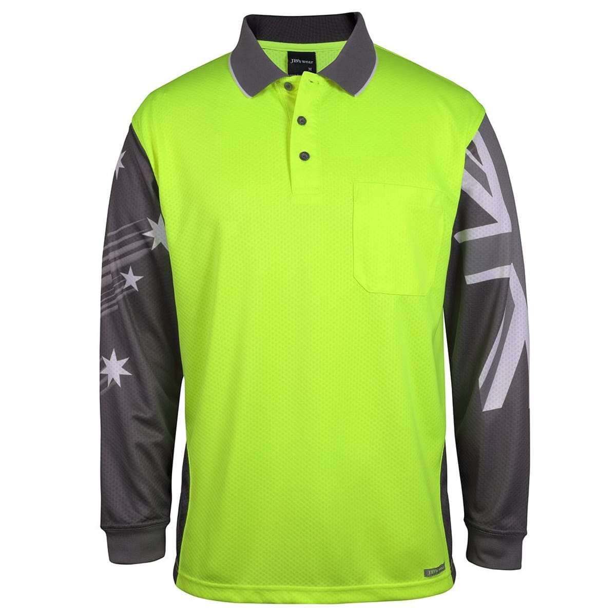 JBs Wear 6HSCL-LIME/CHARCOAL-2XS