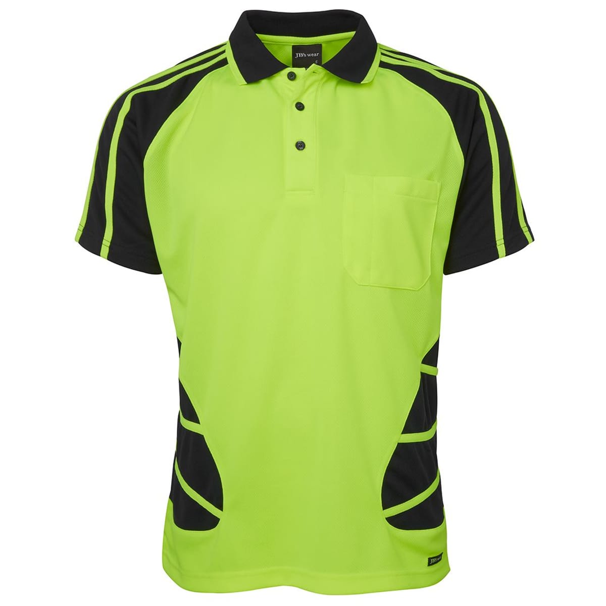 JBs Wear 6HSP-LIME/BLACK-2XS