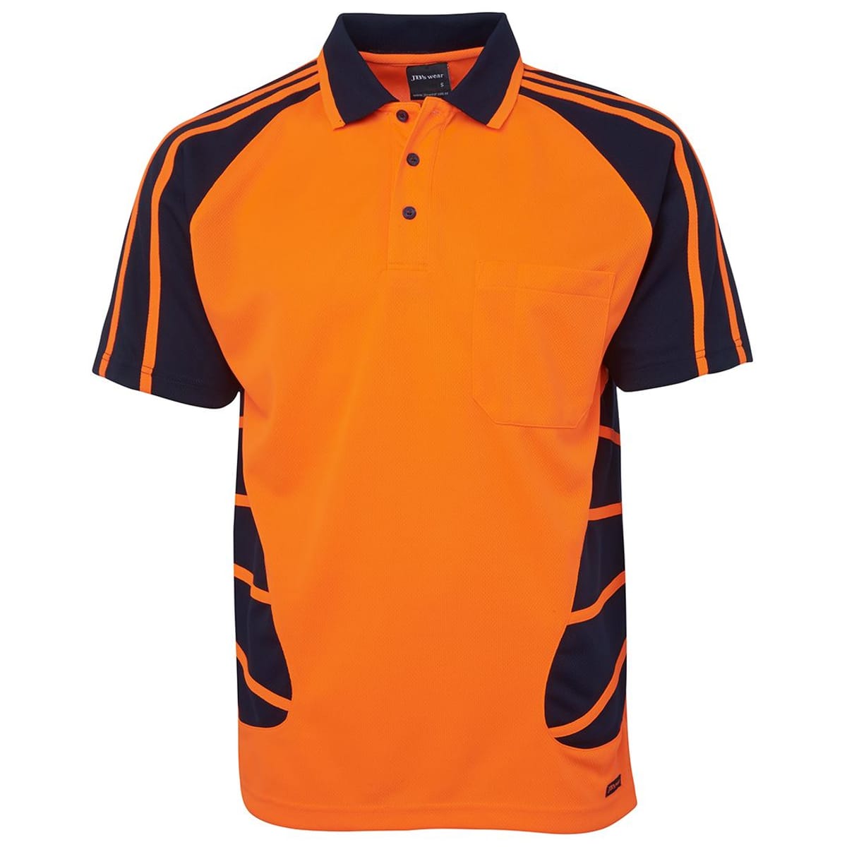 JBs Wear 6HSP-ORANGE/NAVY-2XS