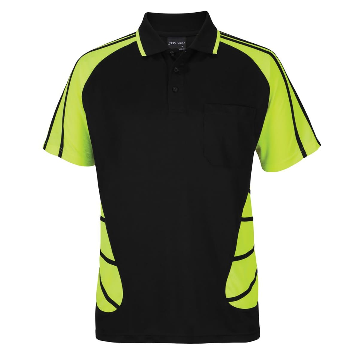 JBs Wear 6HSSP-BLACK/LIME-2XS