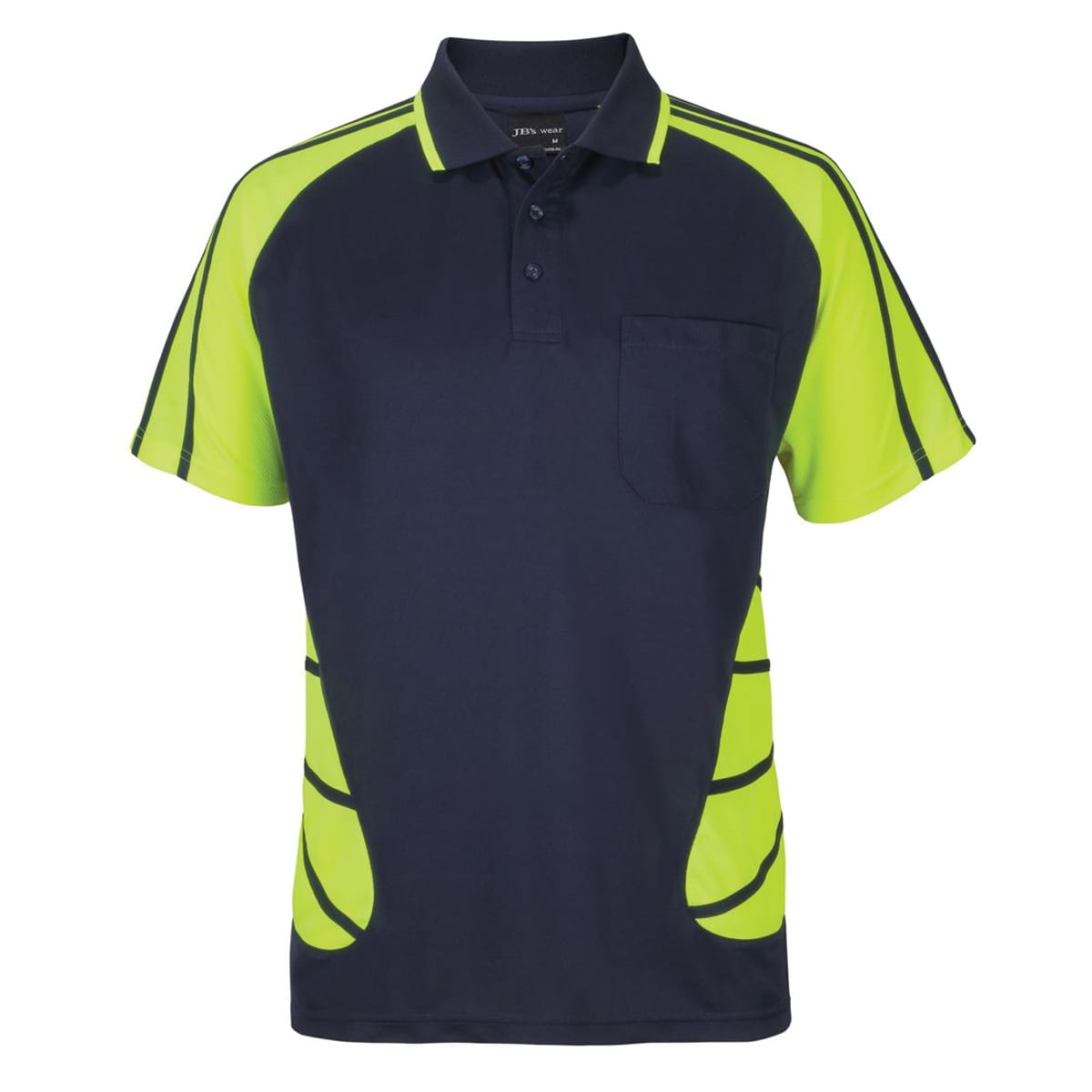 JBs Wear 6HSSP-NAVY/LIME-2XS