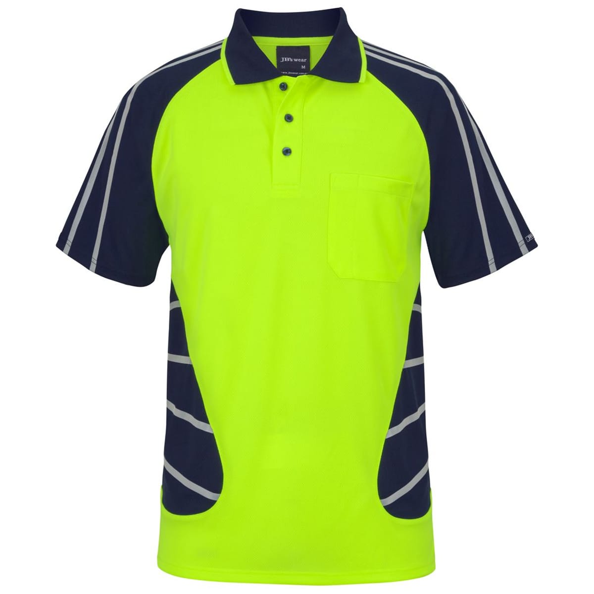 JBs Wear 6HSSR-LIME/NAVY-2XS