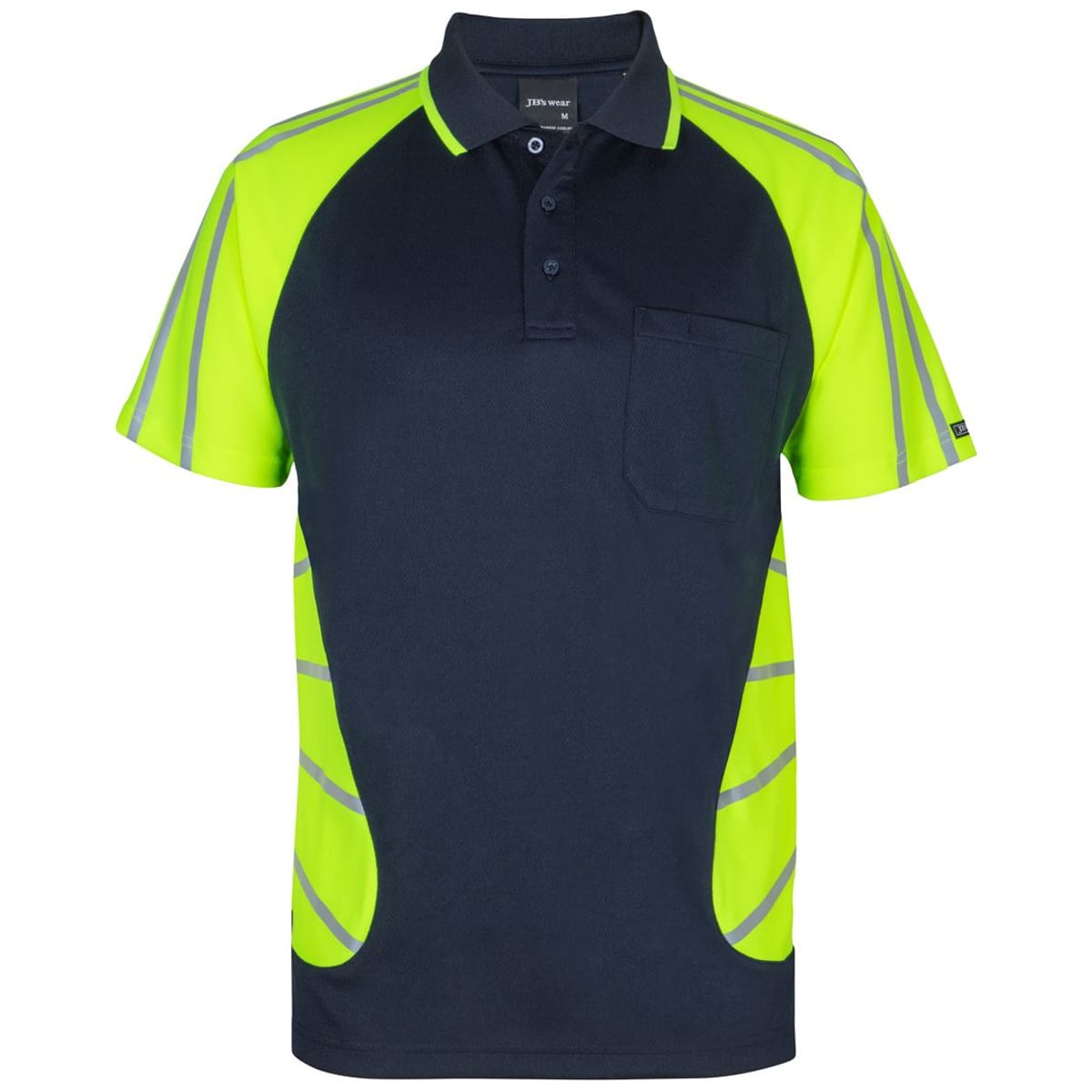 JBs Wear 6HSSR-NAVY/LIME-2XS
