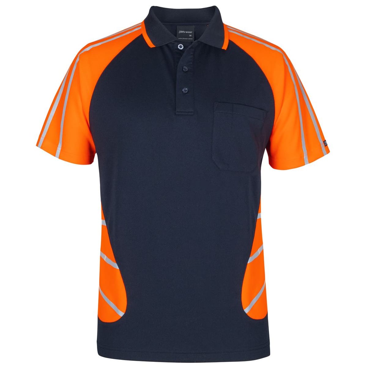 JBs Wear 6HSSR-NAVY/ORANGE-2XS