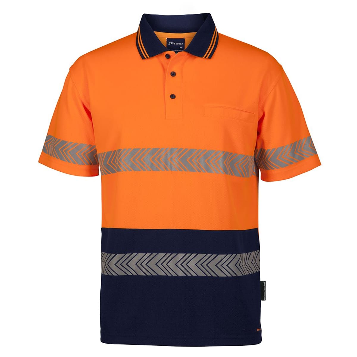 JBs Wear 6HSST-ORANGE/NAVY-XS