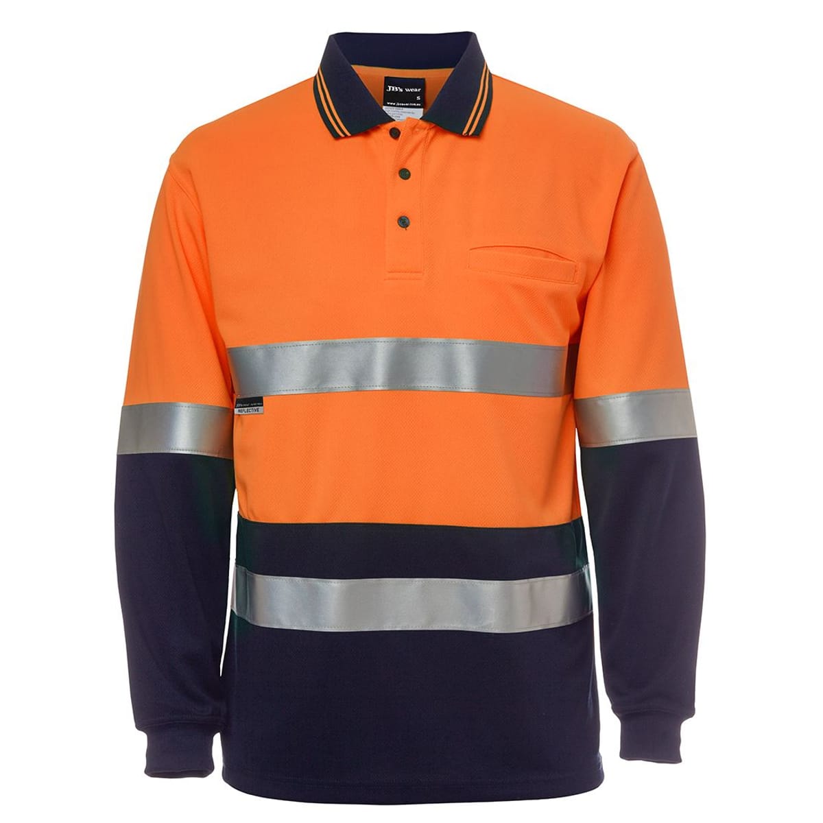JBs Wear 6HVSL-ORANGE/NAVY-2XS