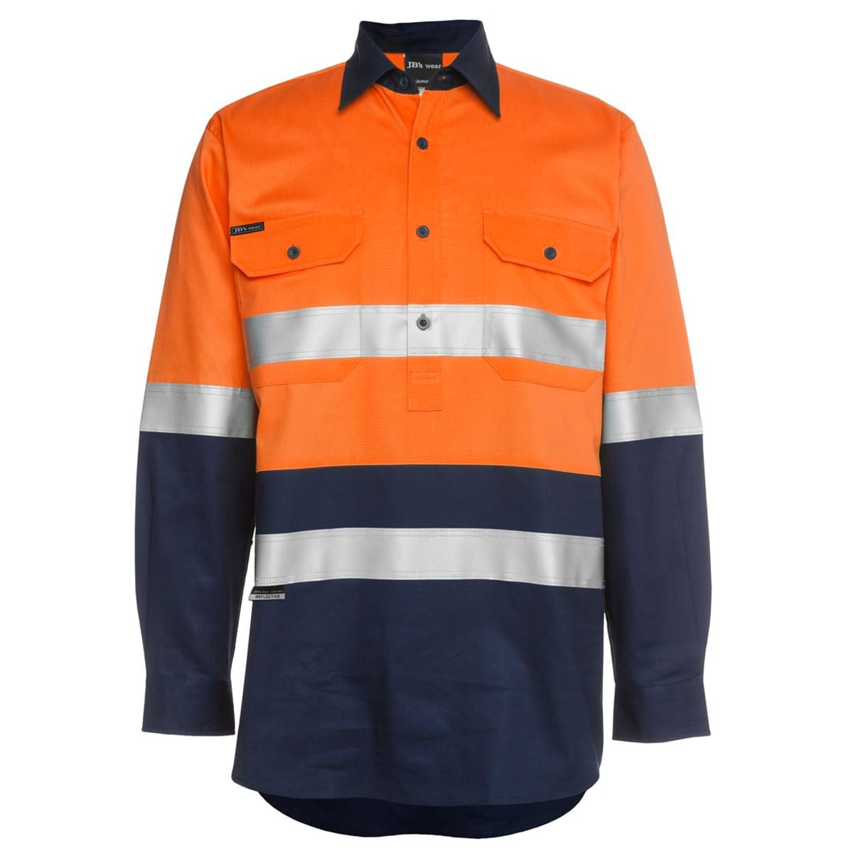 JBs Wear 6HWCF-ORANGE/NAVY-XS
