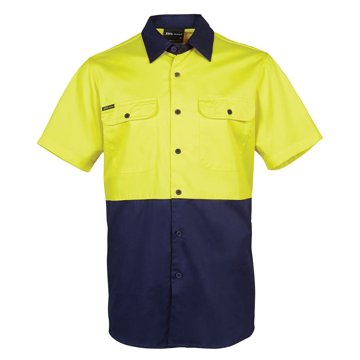 JBs Wear 6HWSS-YELLOW/NAVY-2XS
