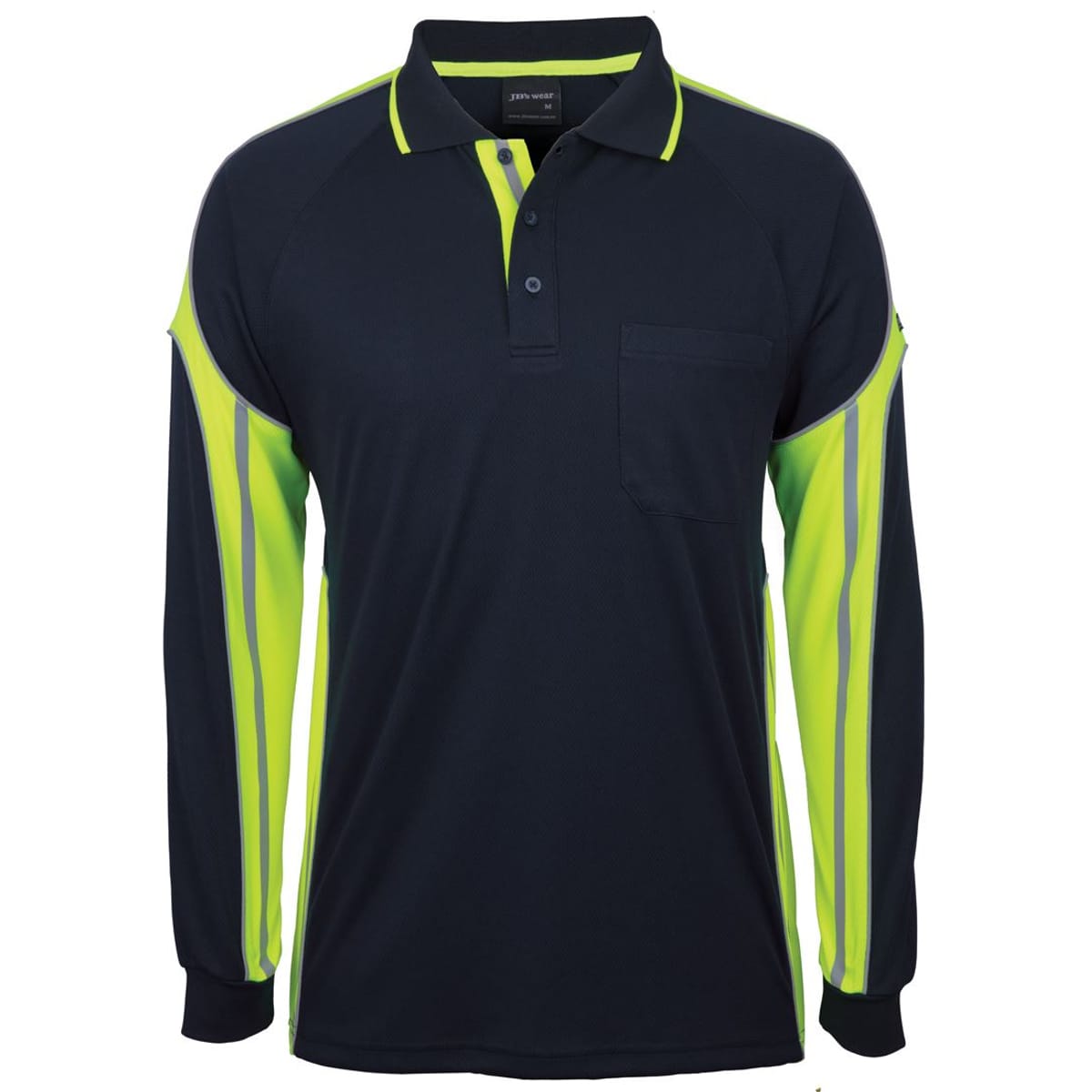 JBs Wear 6SPPL-NAVY/LIME-2XS