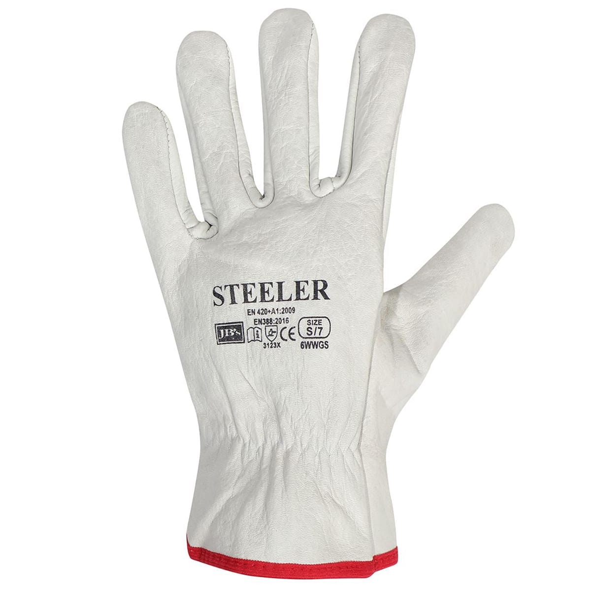 6WWGS-NATURAL-S - JB's STEELER RIGGER GLOVE (12 PK)