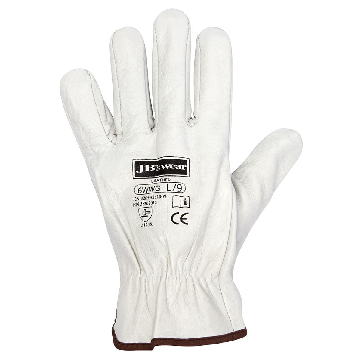 6WWG-NATURAL-S - JB's PREMIUM RIGGER GLOVE (12 PK) CE 3,1,2,3