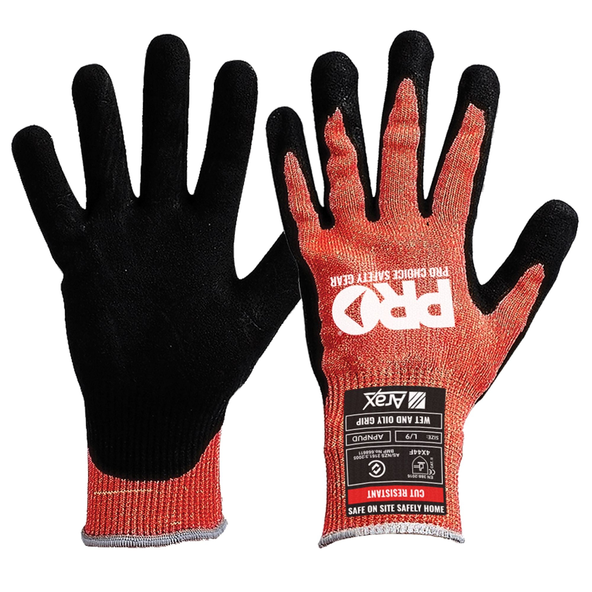 PRO - Arax Platinum PU/Nitrile Foam Dip On Red 13G Liner