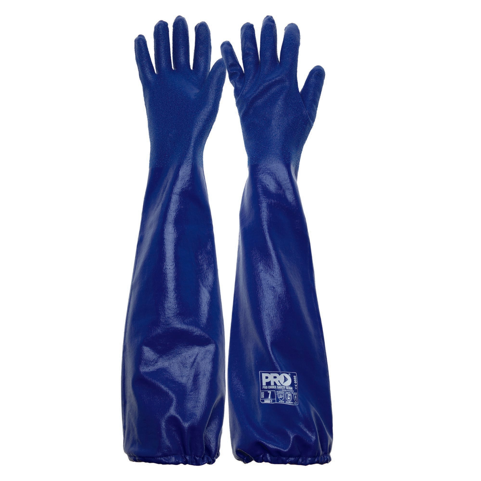 PRO - Blue Nitrile Extended Length Chemical Glove