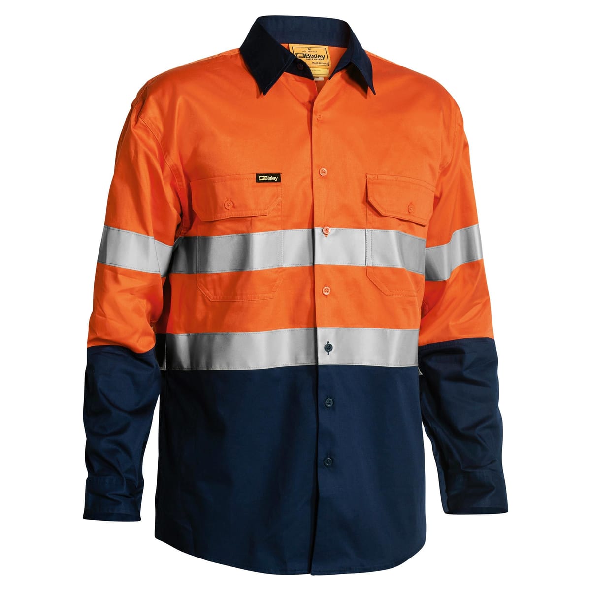 Bisley Workwear BS6896-Orange/Navy-XS