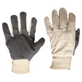 PRO - Cotton Drill Vinyl Palm Gloves Large