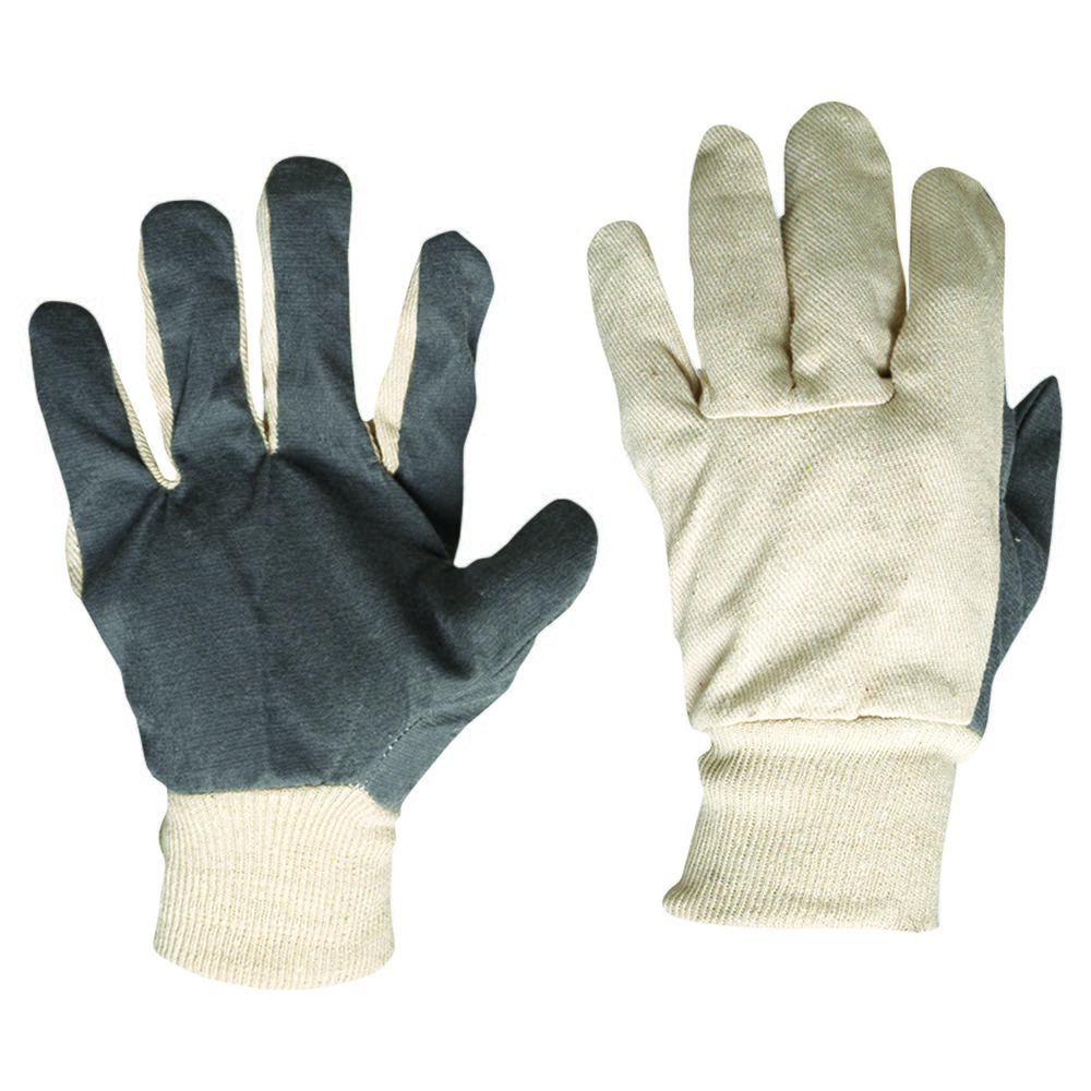 PRO - Cotton Drill Vinyl Palm Gloves Large