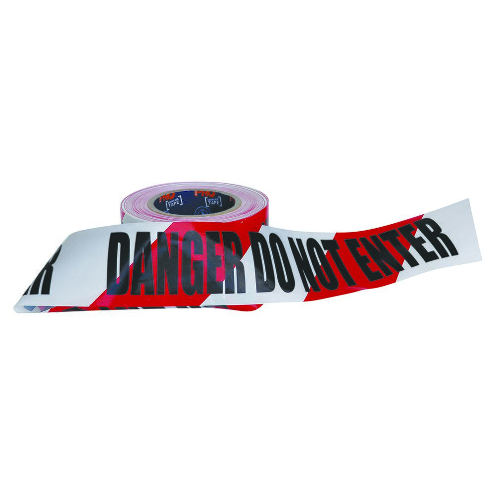PRO - Barricade Tape - 100M X 75mm Danger Do Not Enter Print