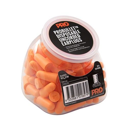 PRO - Probullet Disposable Uncorded Earplugs 50 Pack