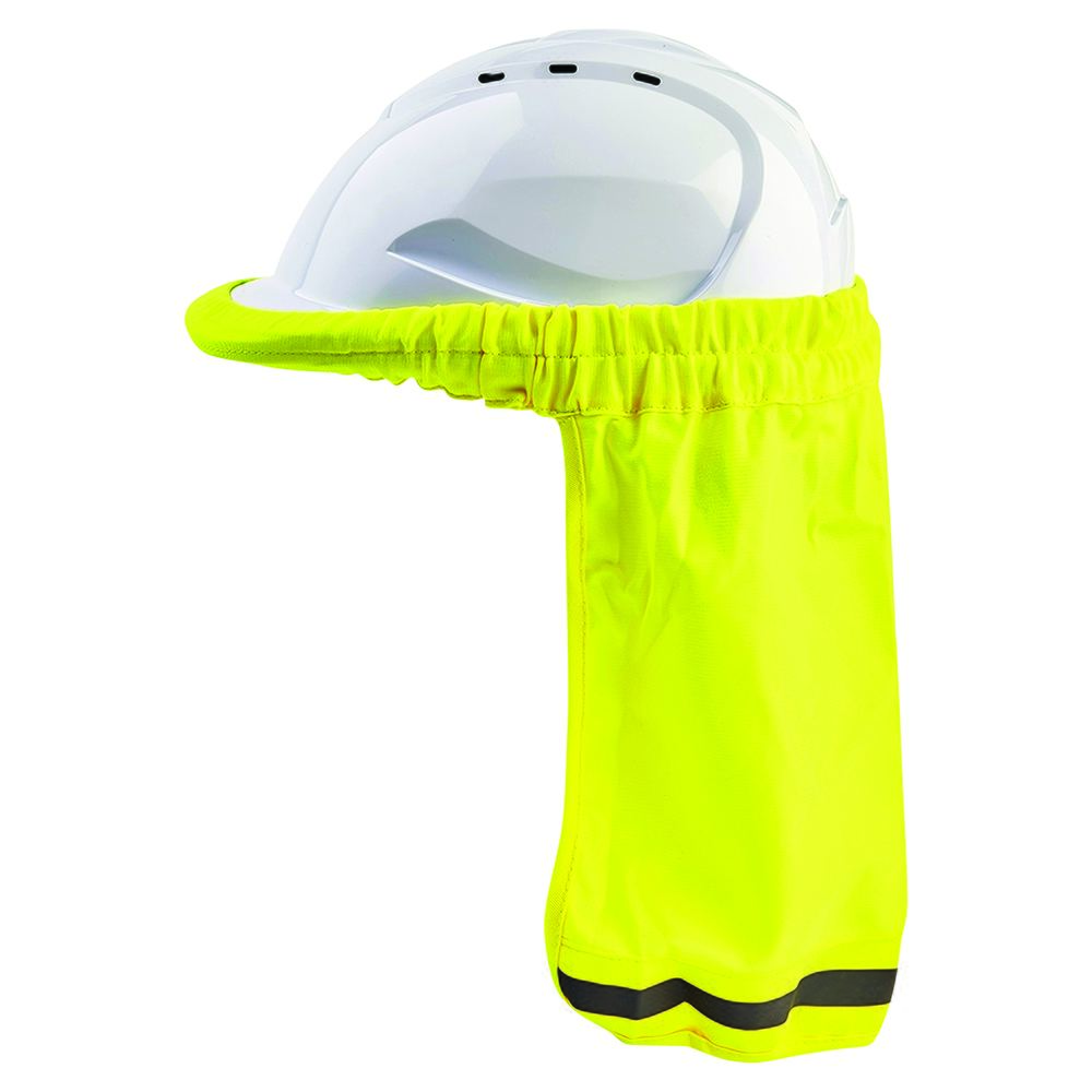 PRO - Hard Hat Neck Sun Shade Fluro Yellow