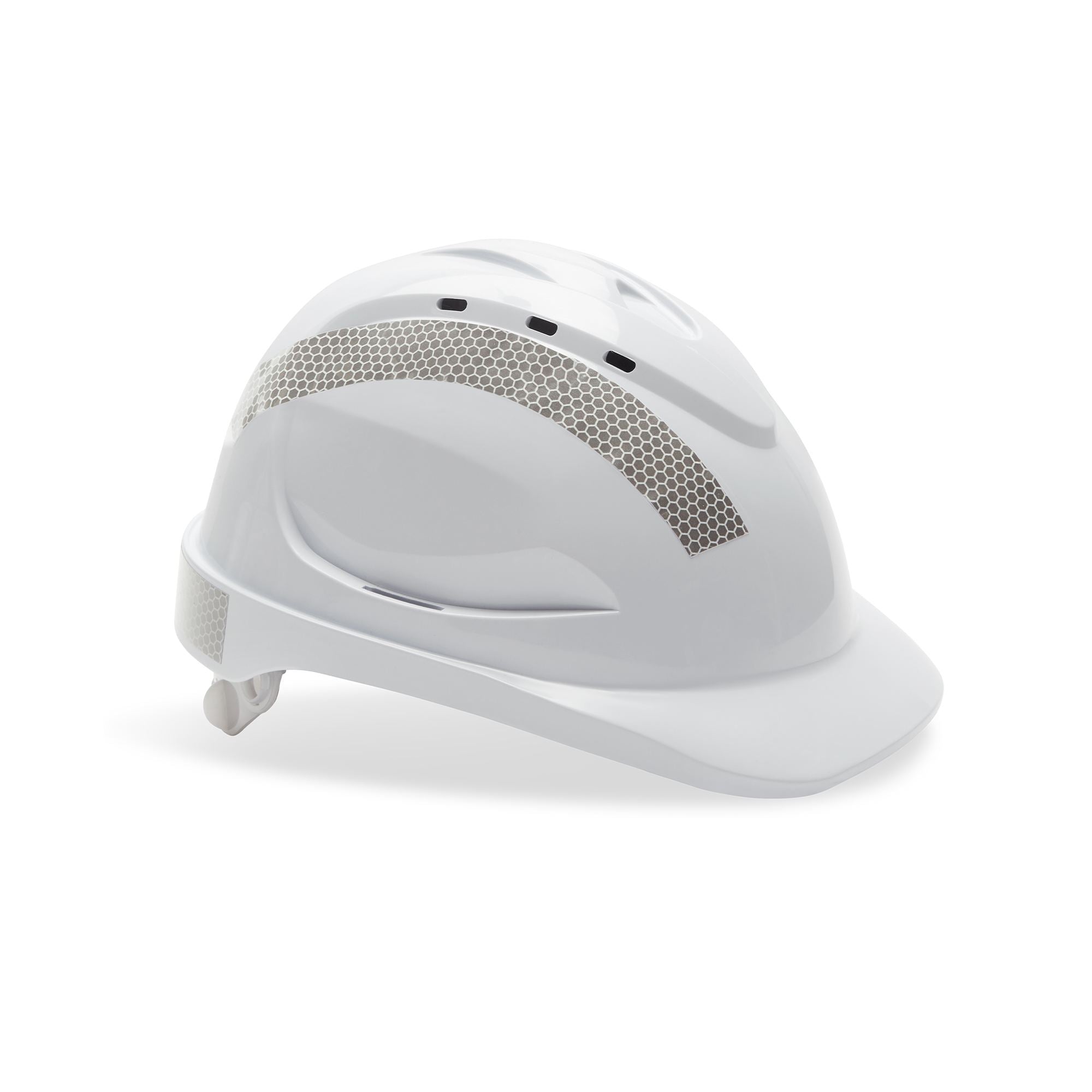 PRO - V6 Vented Hard Hat with Pushlock Harness and Reflective Tape