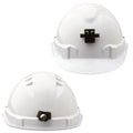 PRO - V6 Hard Hat Vented With Lamp Bracket And Pushlock Harness - White