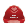 PRO - V9 Hard Hat complete with Fire Warden Logo