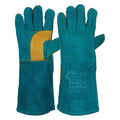 PRO - Pyromate South Paw Left Hand Pair -Green & Gold Kevlar Glove Green