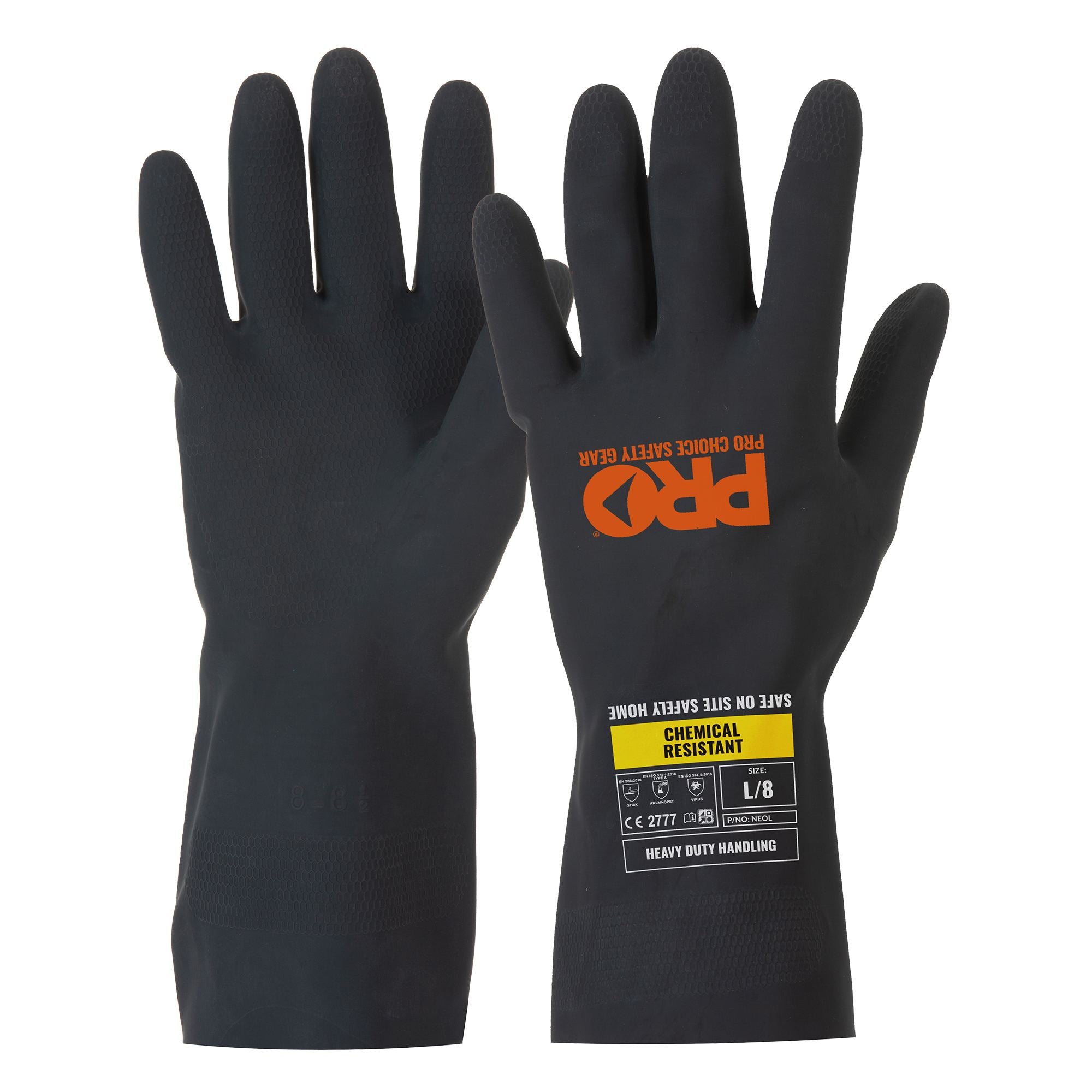 PRO - Prochem Black 30Cm Neoprene Gloves