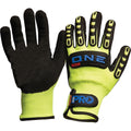PRO - Arax One Nitrile Foam / Cut Resistant Liner Rubber Back Gloves