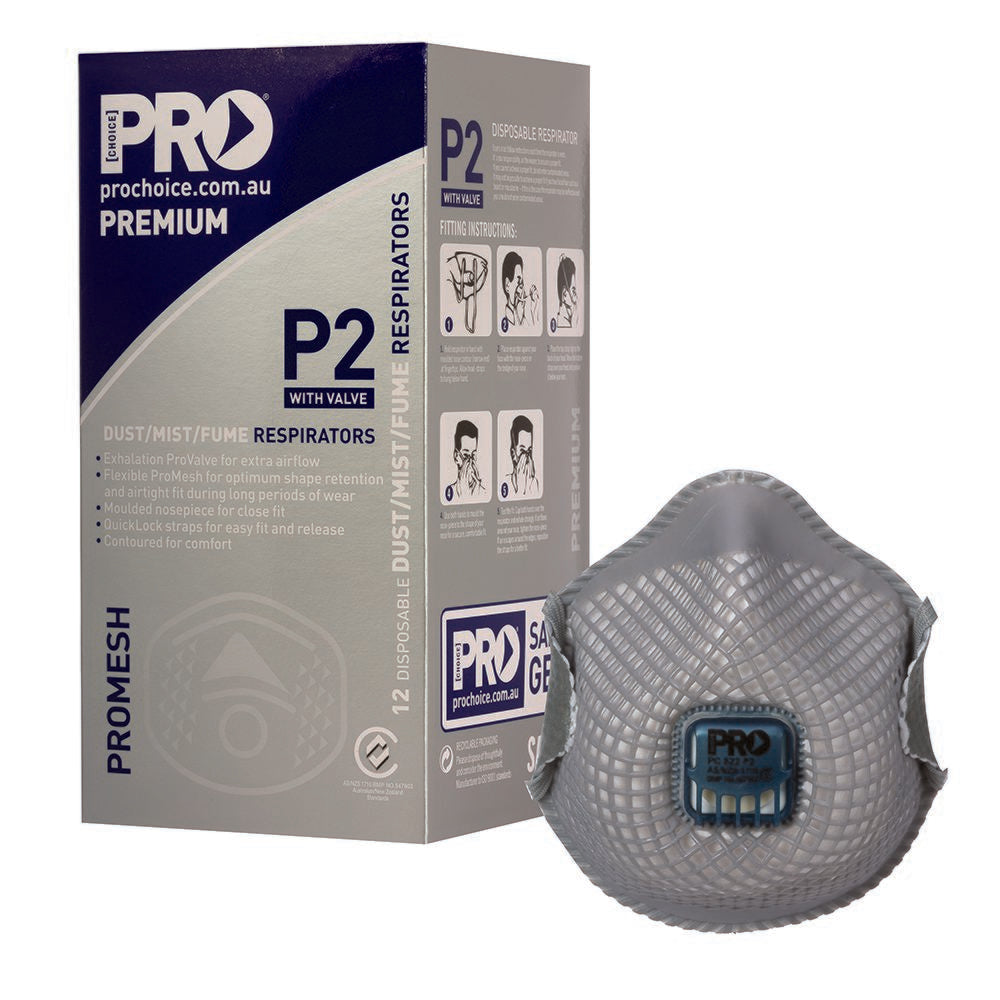 PRO - Dust Masks Promesh P2+Valve